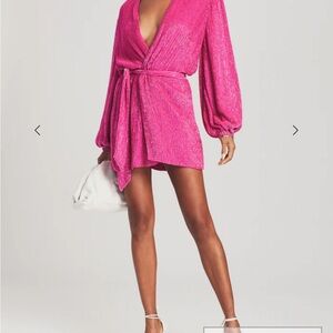 Retrofete Gabrielle Robe in Hot Pink